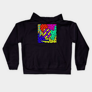 Alphabet Series - Letter B - Bright and Bold Initial Letters Kids Hoodie